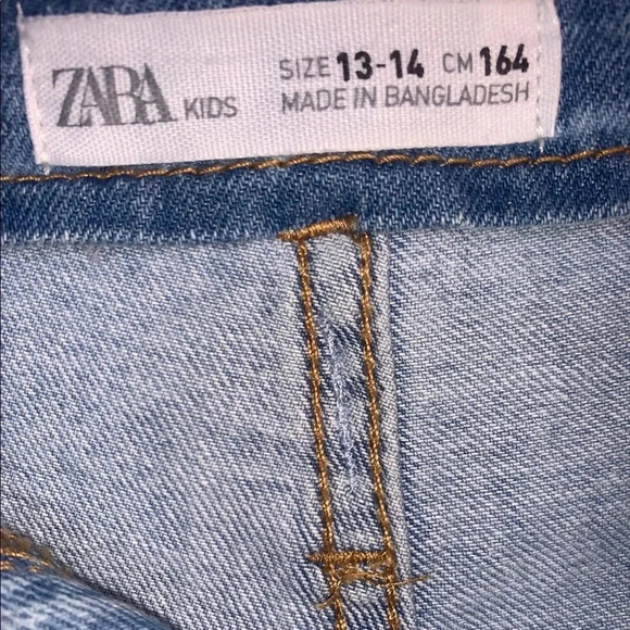 Zara high waisted jeans shorts  Sz S-M - Picture 5 of 11